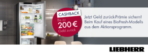 Biofresh Cashback Aktion von Liebherr