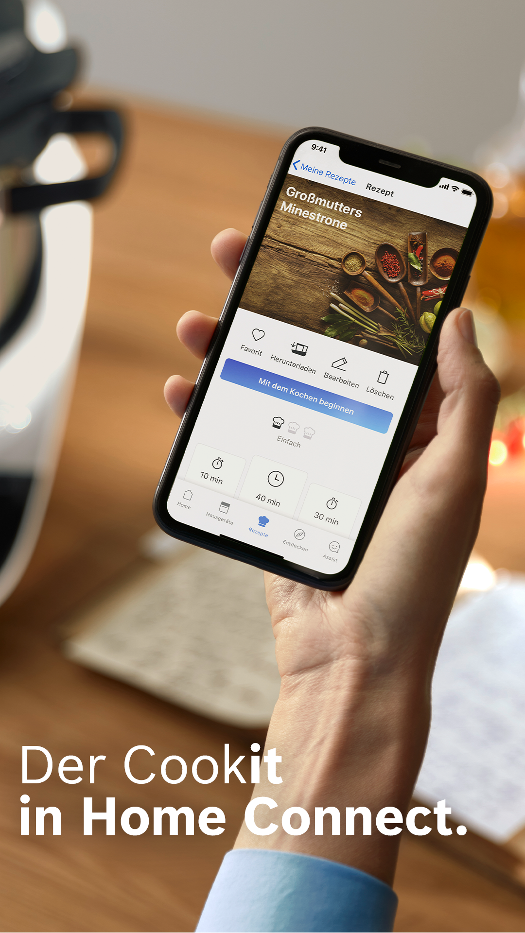 Der CookIt mit HomeConnect App im SmartHome